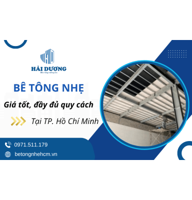 Bê tông nhẹ TPHCM khổ chuẩn ALC - Giá tốt, đầy đủ quy cách