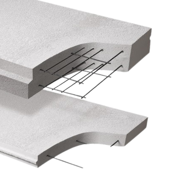Tấm Bê tông nhẹ dày 75x600x3000- không  thép.